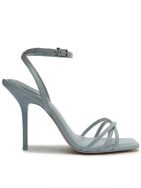 AMELIA SQUARE LEATHER SANDAL in SKY WAY